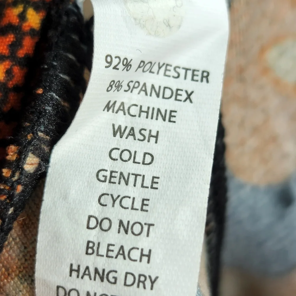 LuLaRoe Black w/ Orange Jack O'Lantern Halloween Leggings Size Tween